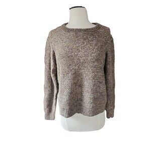 The Territory Ahead Crewneck Sweater Womens Medium Brown 100% Alpaca Grandmacore